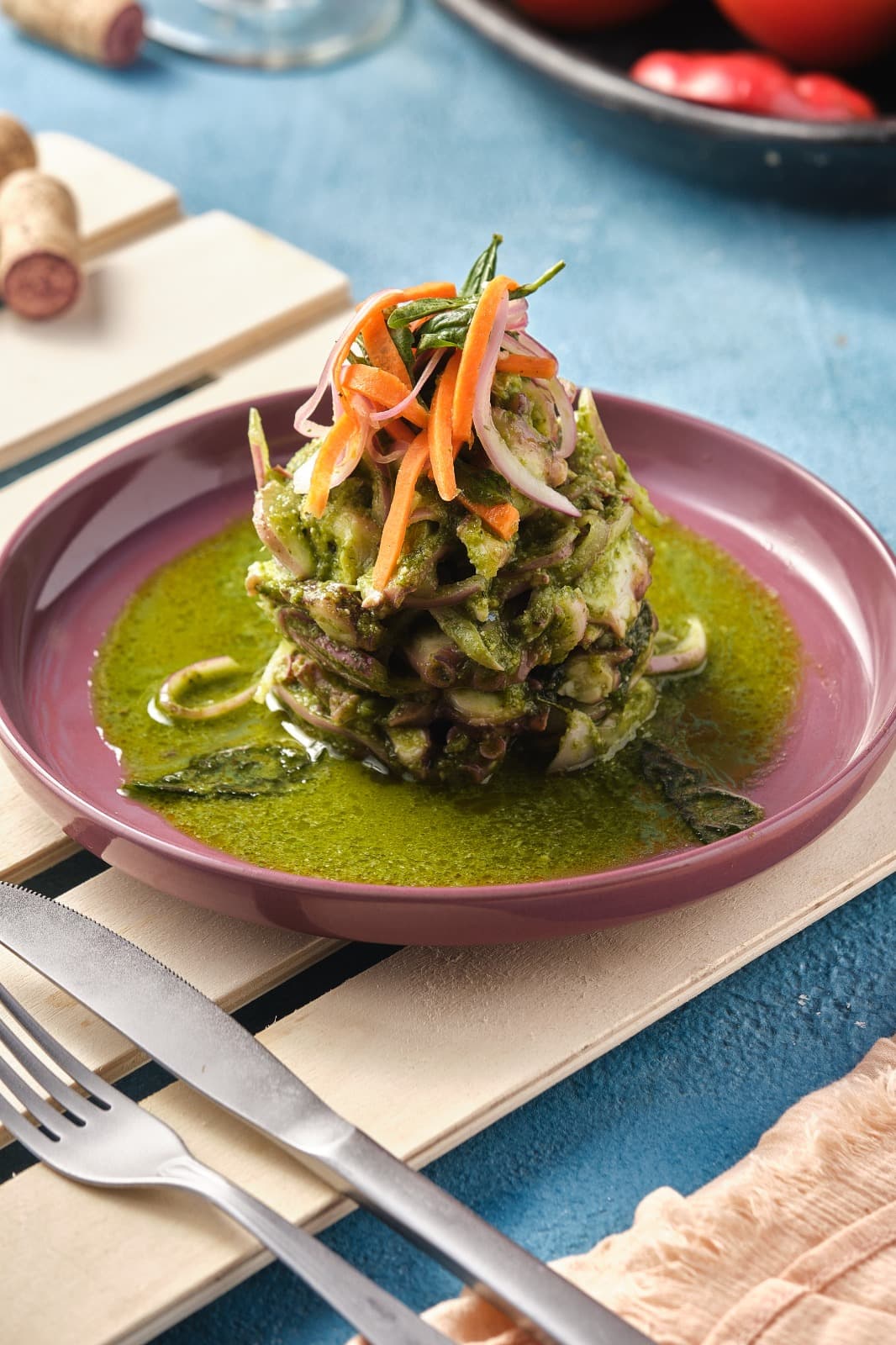Octopus with Pesto
